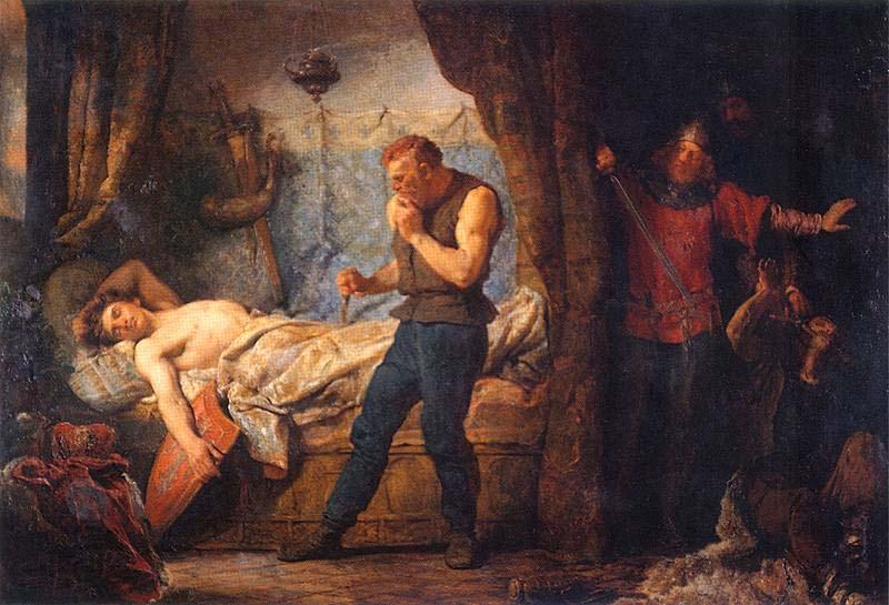 Wojciech Gerson The Assassination of Przemysl II in Rogozno. China oil painting art